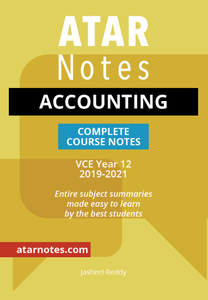 ATAR Notes: VCE Accounting 3&4
