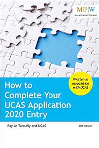 How to Complete Your UCAS Application 2020 Entry